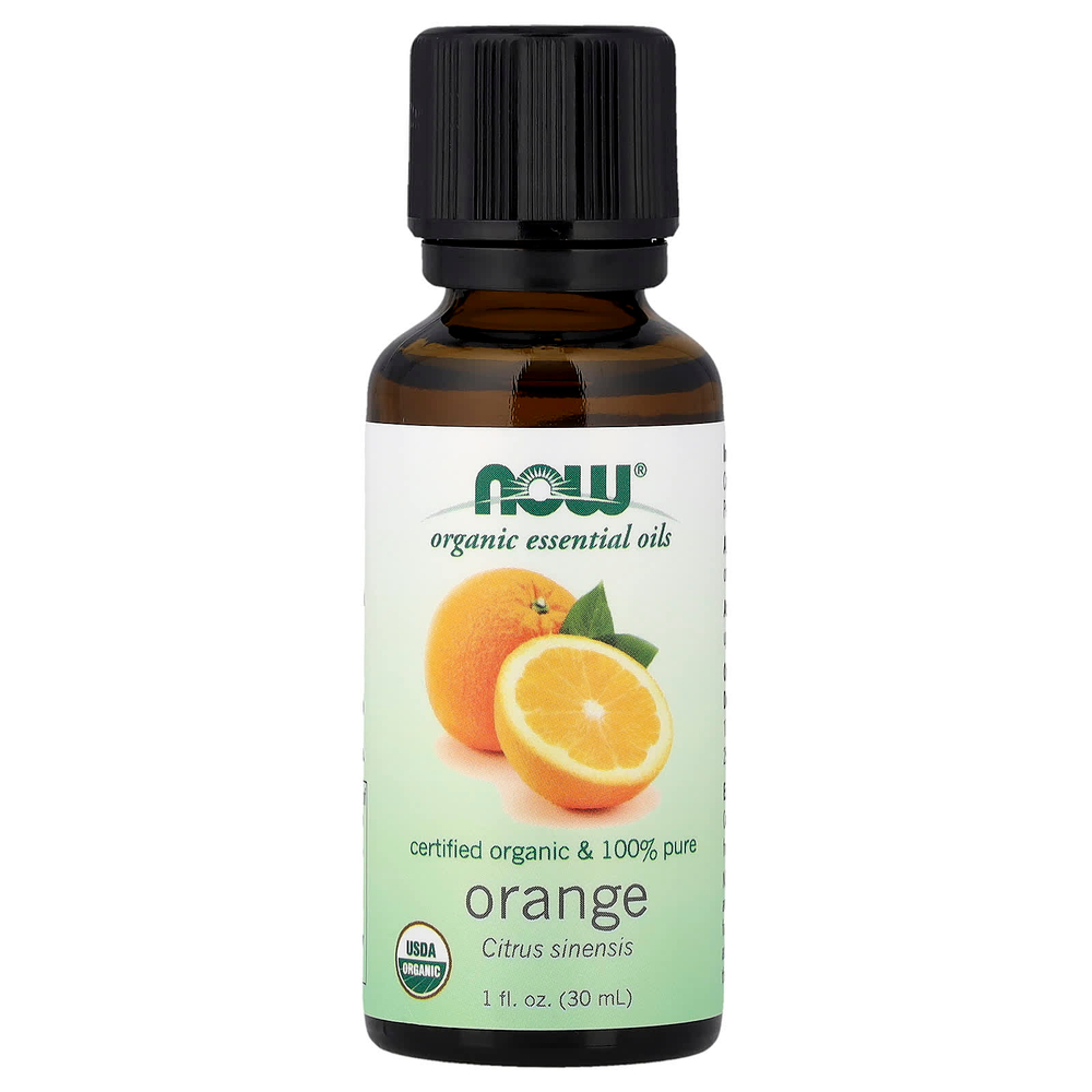 NOW Foods, органические эфирные масла, апельсин, 30 мл (1 жидк. унция)