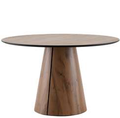 Стол круглый Стивенсон D120 столешница HPL дуб вотан