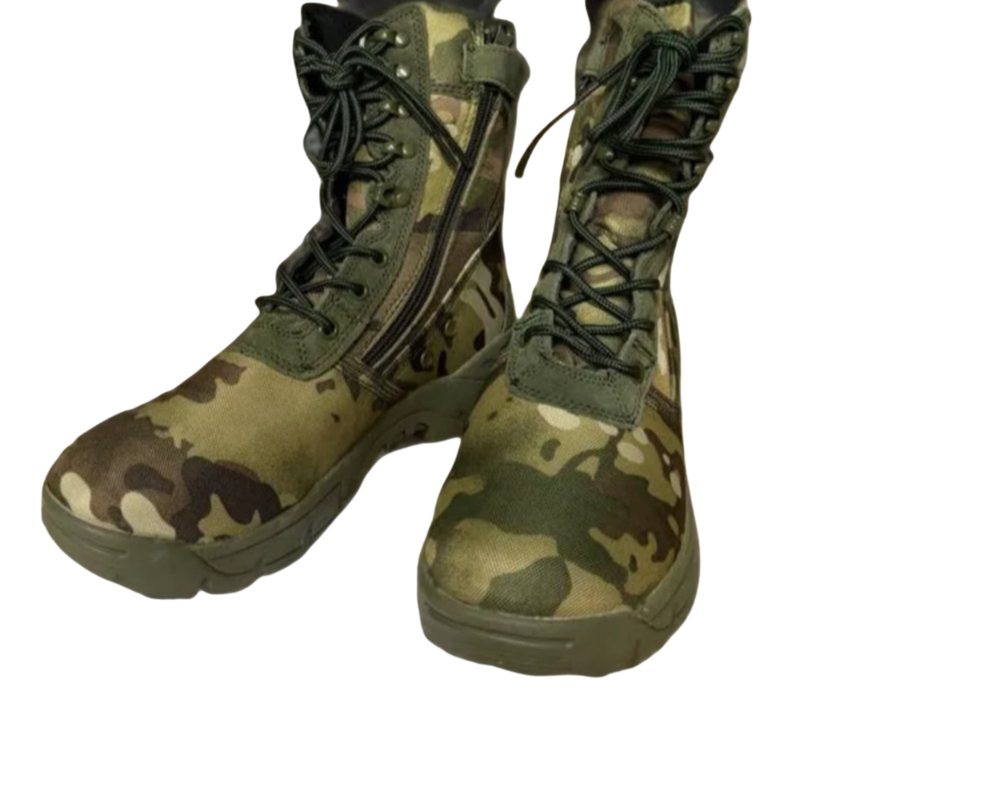 Берцы высокие осенние, мох, размеры (40-46)
