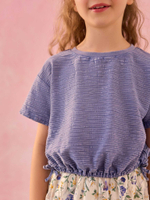 Футболка с завязками для девочки Next AL9-884, Синий