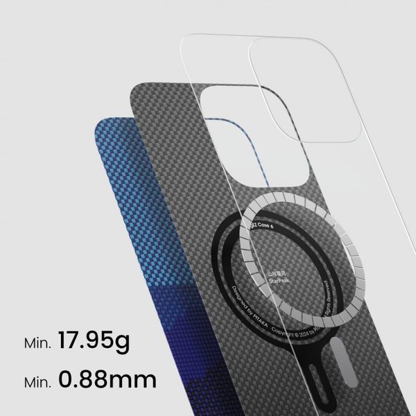 Чехол Pitaka Tactile Woven для iPhone 16 Plus, Горизонт | Over The Horizon