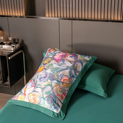 Комплект постельного белья Сатин Magic Sleep на резинке MSR014, Евро