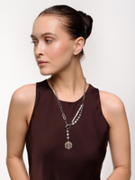 Колье "Coin rich pearl" Bicolor