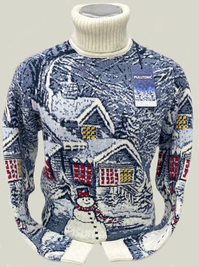 Pulltonic из шерсти и кашемира "Зима на даче". Размеры 50-54