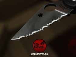 Нож Spyderco Para 3 LTW - черная рук., клинок серрейтор RK/Н84