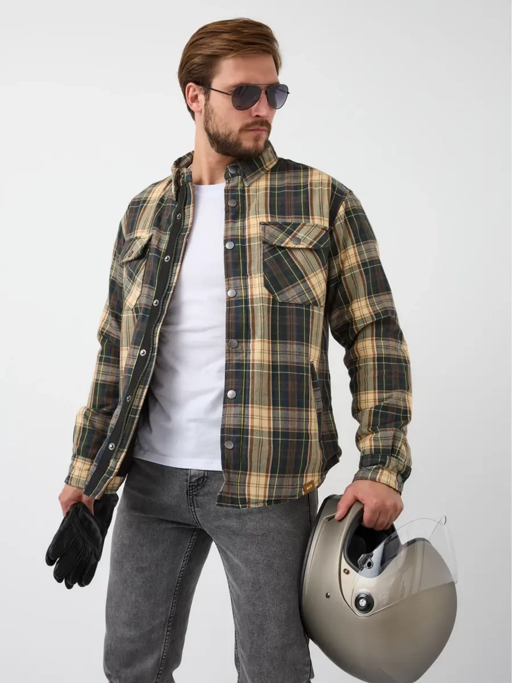 моторубашка MCP Rebel Full Kevlar Green/Brown