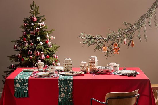 Скатерть из хлопка из коллекции new year essential, 170х250 см