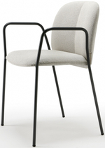 Кресло с обивкой Scab Design Mentha Pop, антрацит, слоновая кость