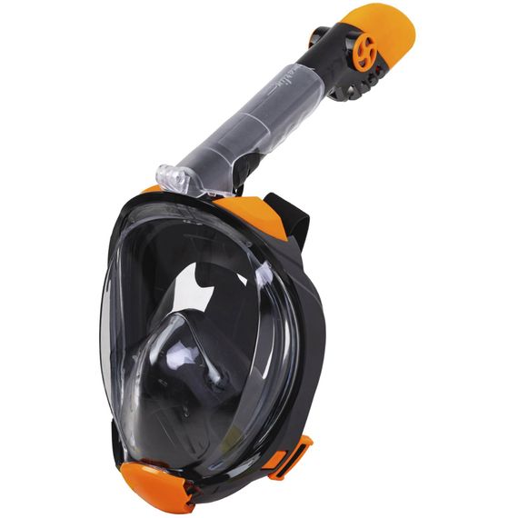 Маска полнолицевая Marlin Travel черный/оранжевый/черный