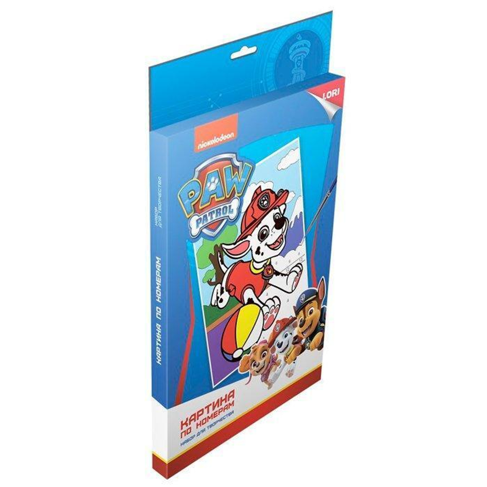 Картина по номерам 20*30см Щенячий патруль "Маршалл" (Lori)
