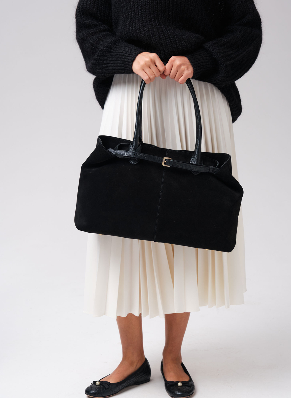 Замшевая сумка Daniela DBR 31375 черный