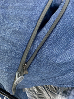 Коляска комбинированная «Наши детки» 6 с листочками синий (арт. НДТ6/2)