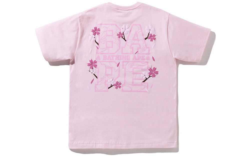 A Bathing Ape Sakura Tee розовый
