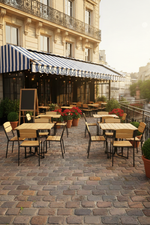 Комплект уличной мебели для кафе, дачи, ресторана 4 стула + стол 80*80 сосна