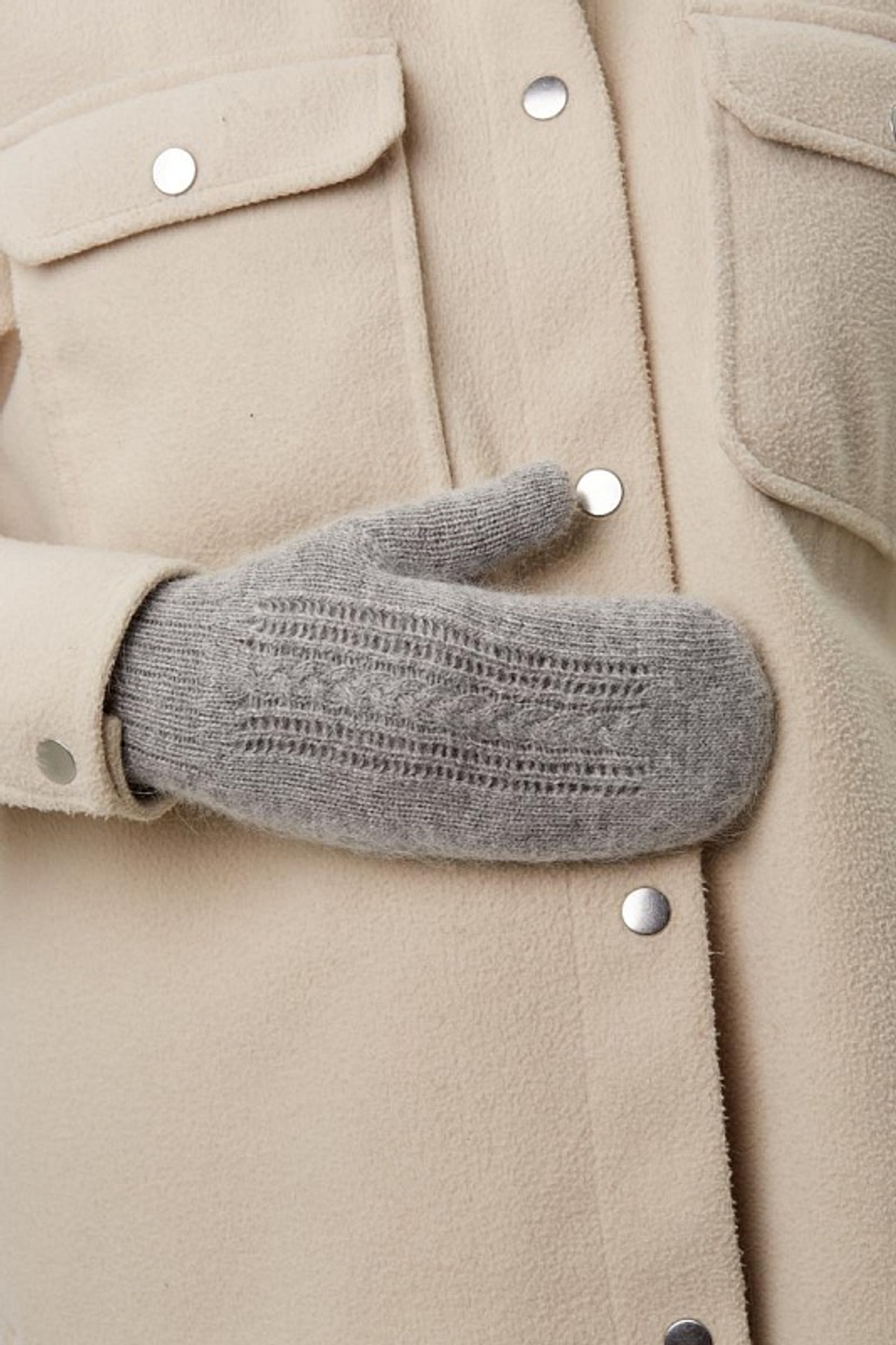 Варежки В003-03 серые