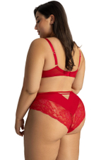 Красный бюстгальтер с шитыми чашками Grace (Размер: 90D) (Цвет: красный)