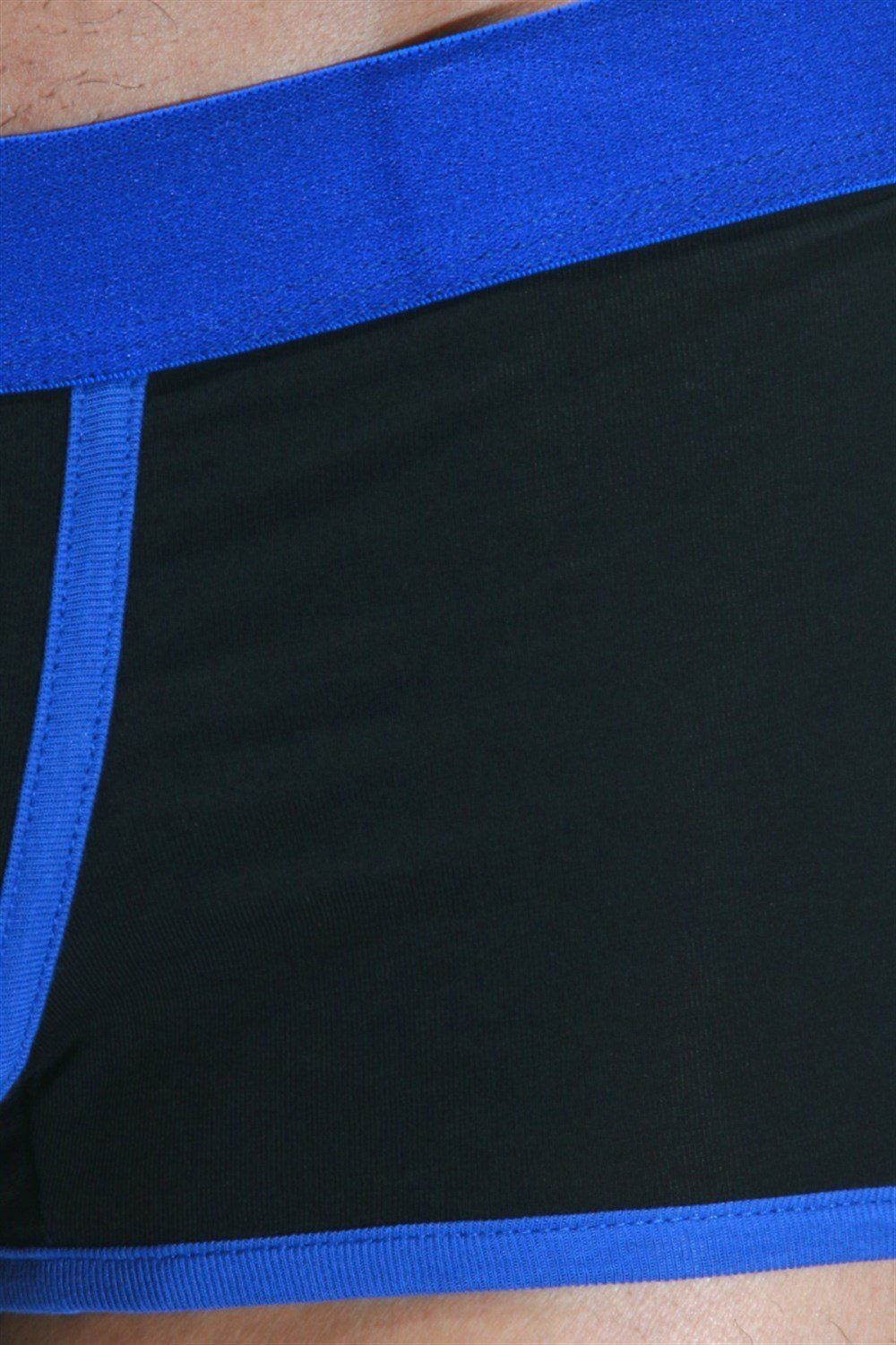 Черные трусы-боксеры с контрастной резинкой и отделкой (Размер: M) (Цвет: черный)