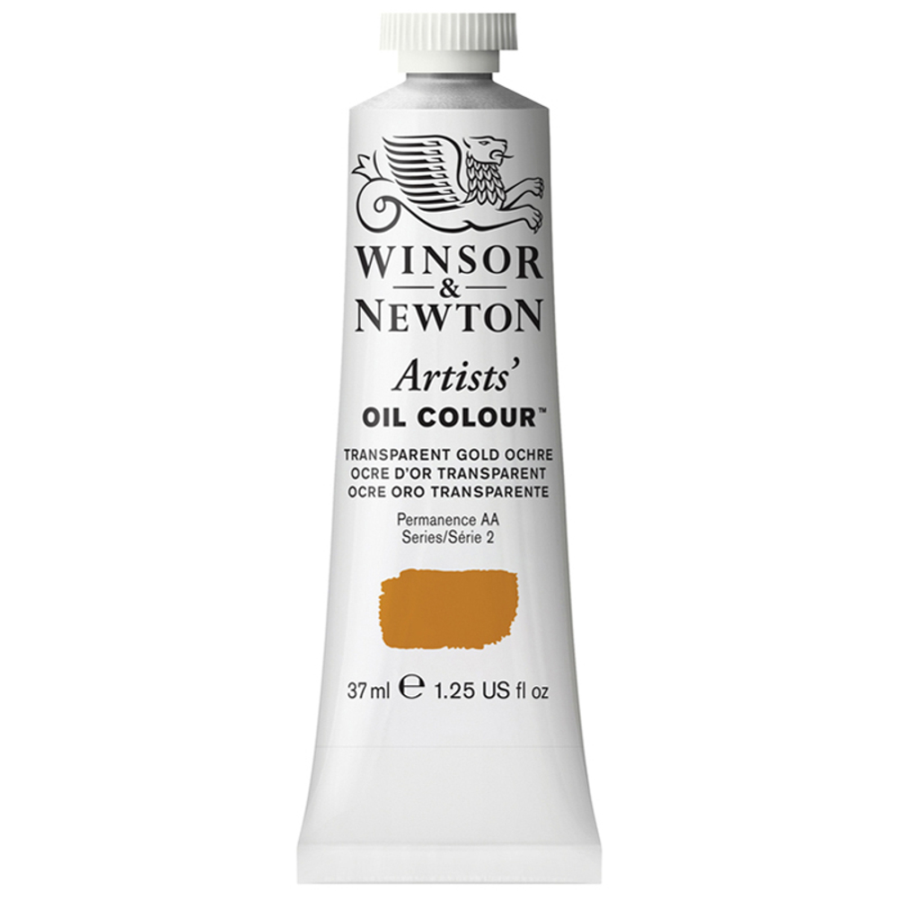 Краска масляная профессиональная Winsor&Newton "Artists Oil", 37мл, прозрачная золотая охра