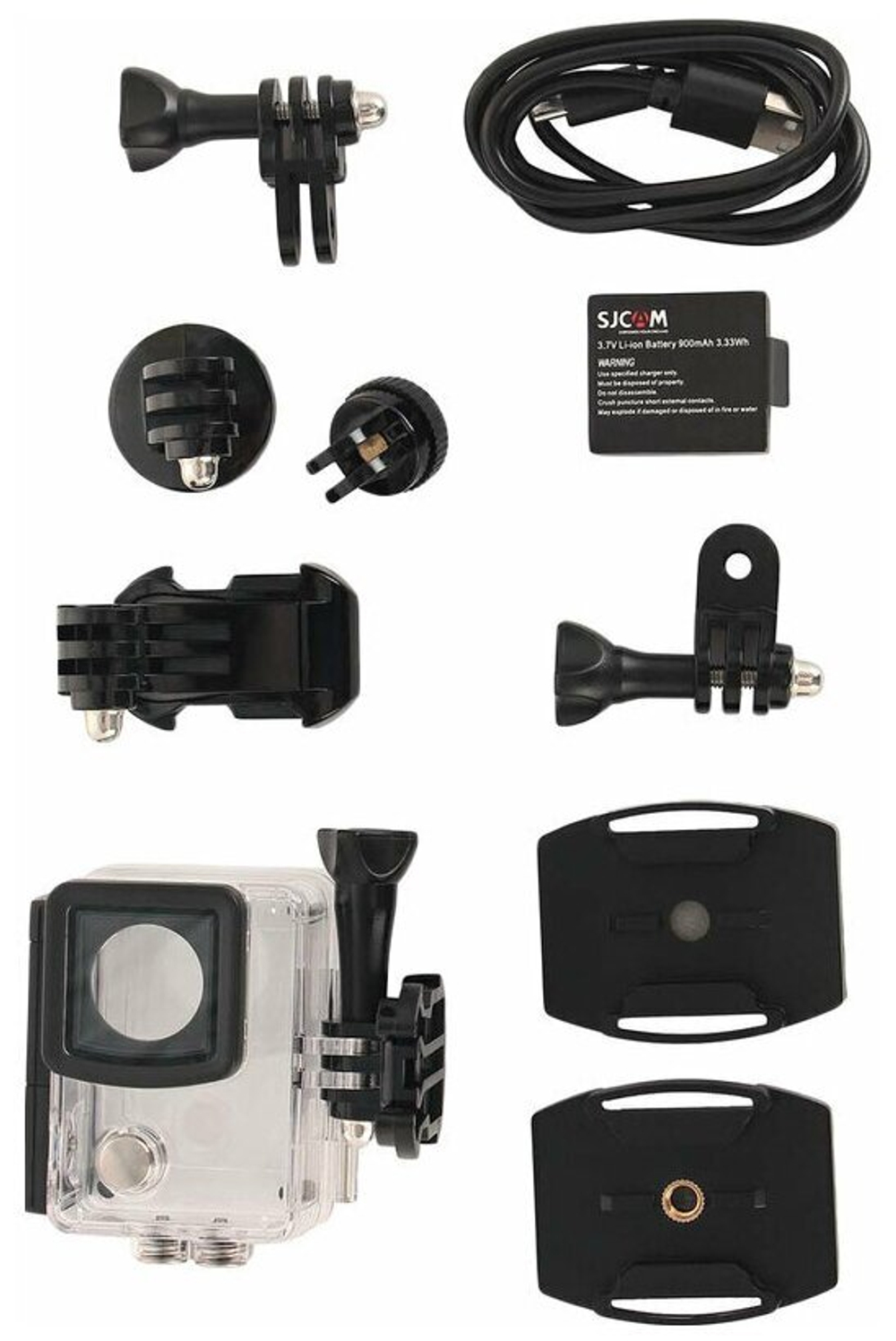 Экшн-камера SJCAM SJ4000 AIR, водонепроницаемая, 4К, защита IPX8, Wi-Fi, до 1,5 ч работы