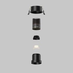 Светильник встраиваемый светодиодный Maytoni   DL116-10W-3K-B