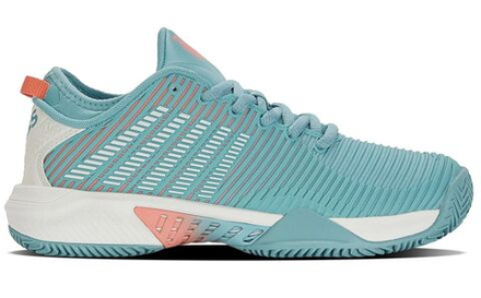 Женские теннисные кроссовки K-Swiss Hypercourt Supreme HB - nile blue/blanc de blanc/desert flower