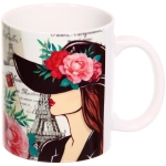 Кружка керамическая 330 мл «Леди» Париж