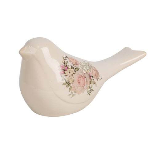 Декор "Птица - розы" большая 25x10x13см