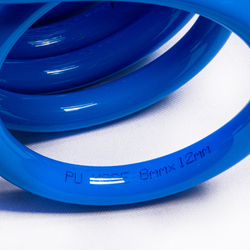 Шланг воздушный спиральный пневматический 08/12 мм,15 метров, HS081215