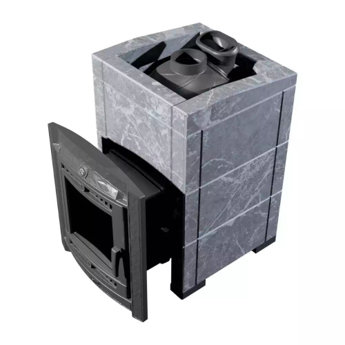 ПЕЧЬ БАННАЯ "АТМОСФЕРА L+" В ОБЛИЦОВКЕ "ТАЛЬКОХЛОРИТ"