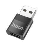 Адаптер Hoco UA17 USB 2.0/Type-C (черный)