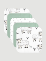 Набор платочков-слюнявчиков Mjölk Овечки