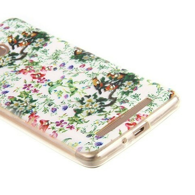 Силиконовый чехол с цветами для Xiaomi Redmi 3S, 009612