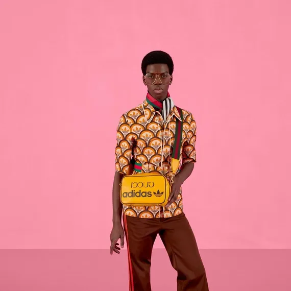 Маленькая сумка на плечо Adidas X Gucci желтый