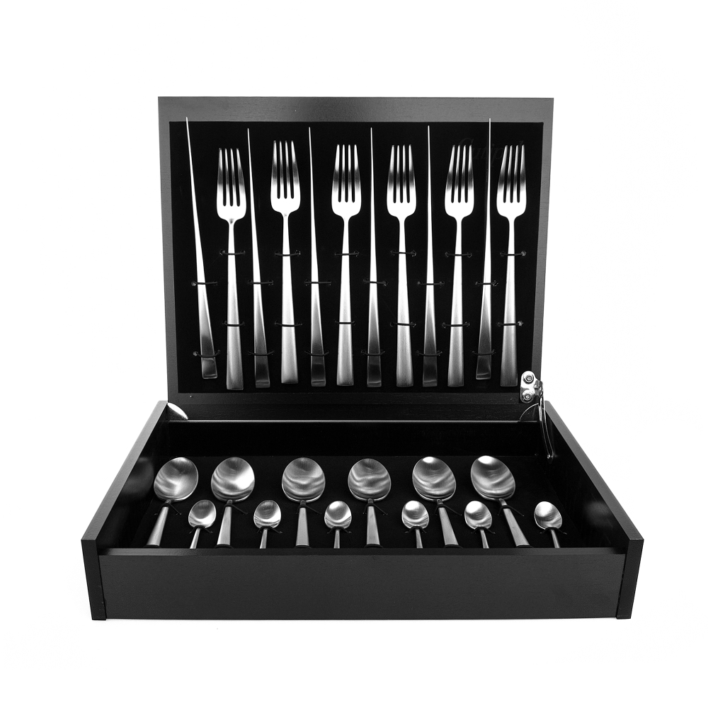 Набор столовых приборов на 6 персон 24 предмета Cutipol Duna matte в подарочной упаковке