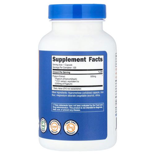 Nutricost, Pygeum, 5000 мг, 120 капсул