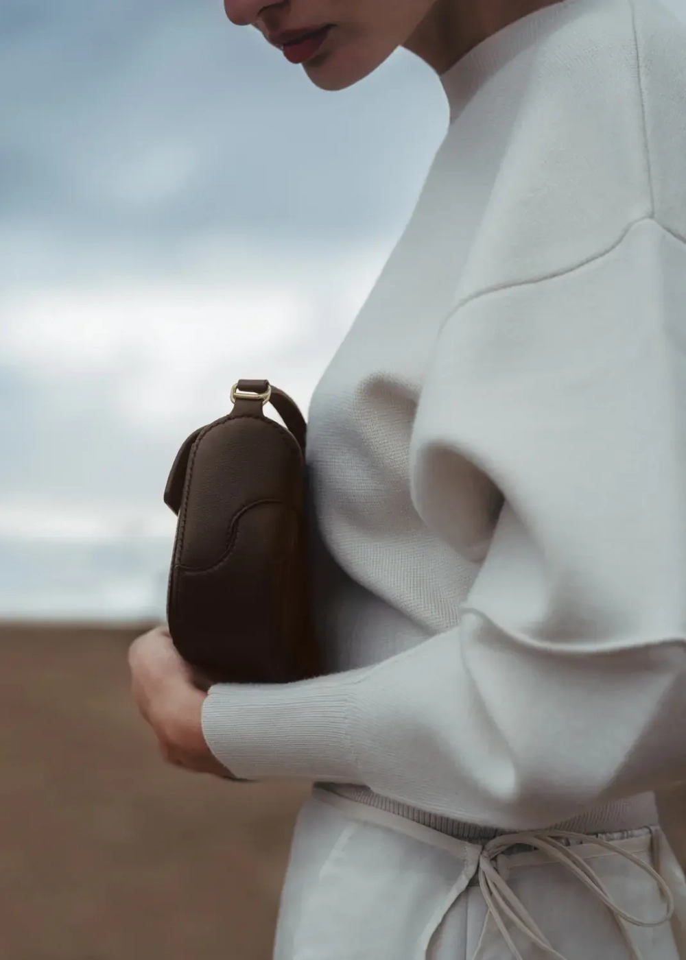 POLENE СУМКА OSMO, ТЕМНО-КОРИЧНЕВЫЙ