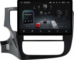 Магнитола для Mitsubishi Outlander 3 2012-2024 (овальный климат, Китай, рамка 9) - Teyes CC4-PRO монитор 13" 2K QLED на Android 13, Snapdragon 778G, ИИ, CarPlay, DSP, 4G SIM-слот