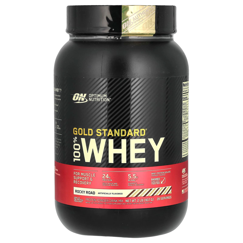 Optimum Nutrition, Gold Standard 100% Whey, протеиновая сыворотка со вкусом мороженого, 907 г (2 фунта)