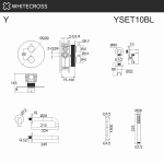 Смеситель для ванны WhiteCross Y YSET10BL черный