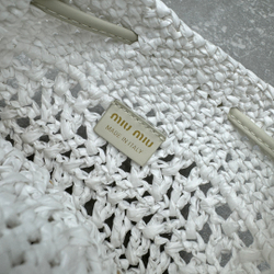 Miu Miu Woven Fabric Mini Bag