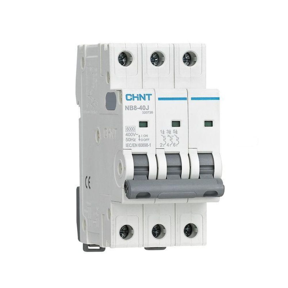 Выключатель автоматический 3п 1А 4.5кА NB8-40J х-ка D (R) CHINT 320727