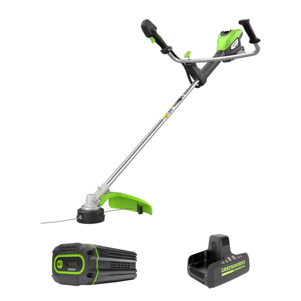 Триммер аккумуляторный Greenworks ST161S 82В (1 x 8 Ач, ЗУ) захват 430 мм, 5.7 кг, 2112307UH