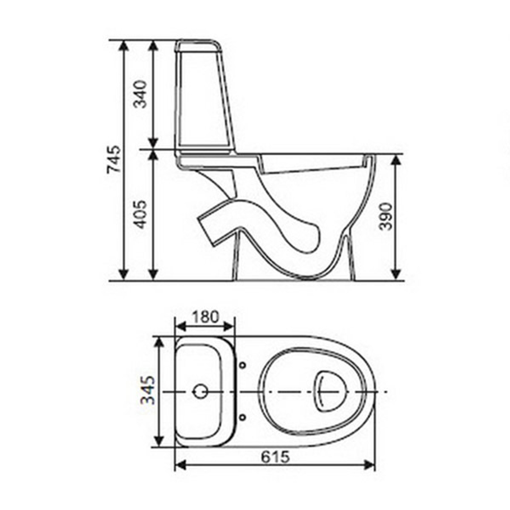 УНИТАЗ-КОМПАКТ SANITA LUXE MAX С СИДЕНЬЕМ МИКРОЛИФТ