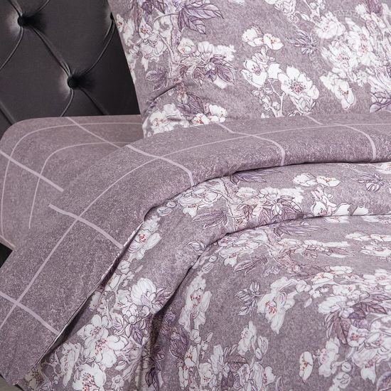 Двуспальный с европростынёй комплект постельного белья Реприза DE LUXE поплин наволочки 70x70 см