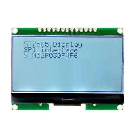 ЖК индикатор / дисплей 12864 для Arduino (Ардуино) интерфейс SPI  (голубой)