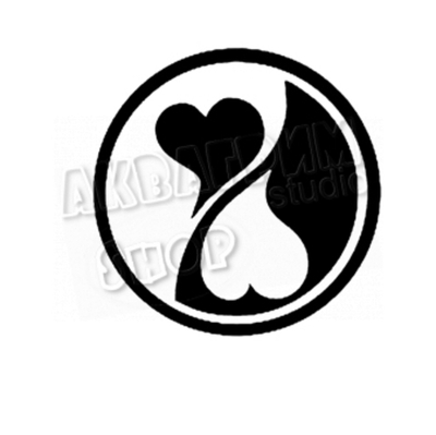 Трафарет для блеск тату "Yin Yang