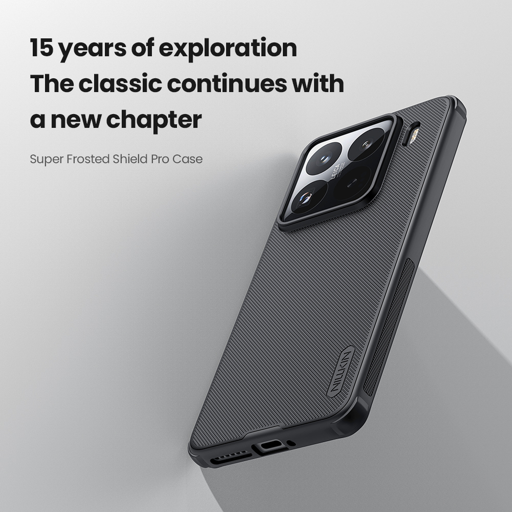 Противоударный чехол от Nillkin для смартфона Xiaomi 15 Pro, серия Super Frosted Shield Pro