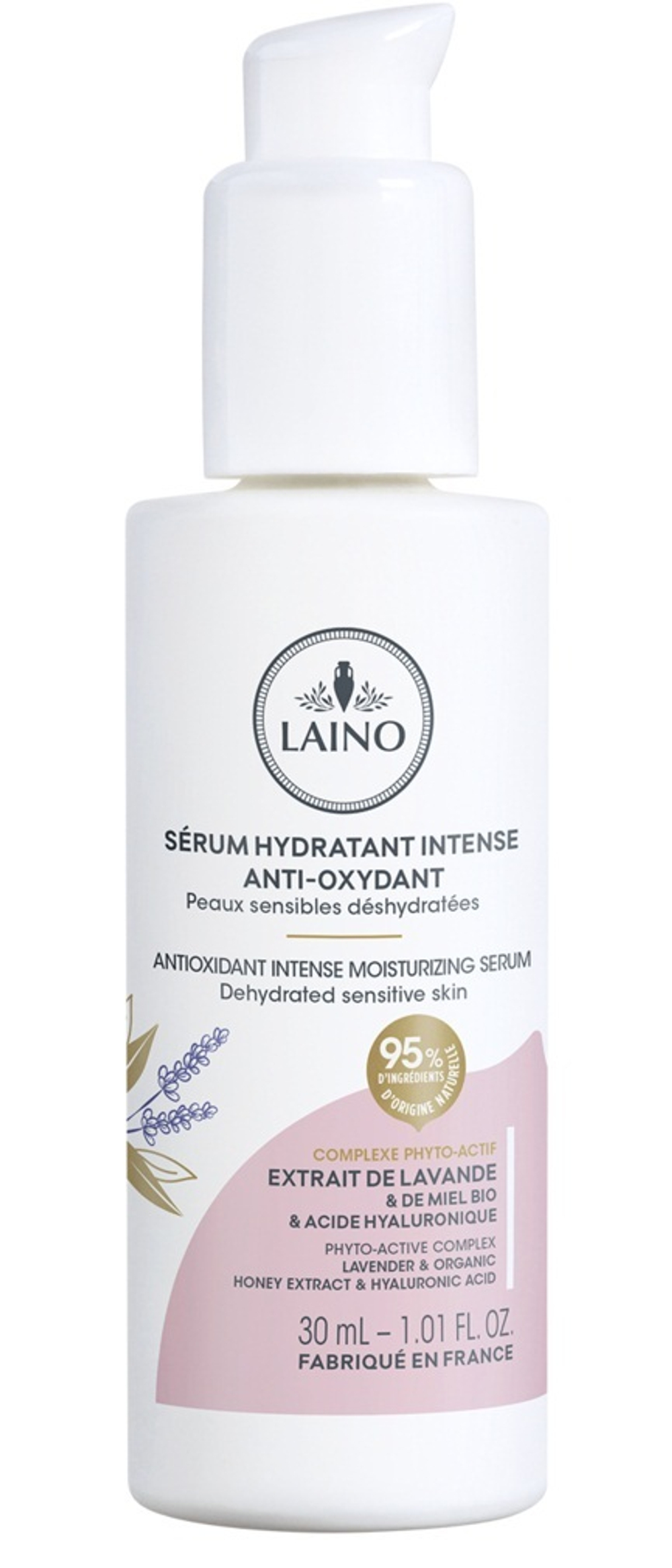 Лено Сыворотка для лица интенсивно увлажняющая с антиоксидантами Laino Antioxidant intense moisturizing serum 30 мл