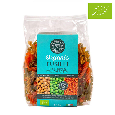 Паста из трех видов бобовых, органическая "Biologic.tv", 250 г