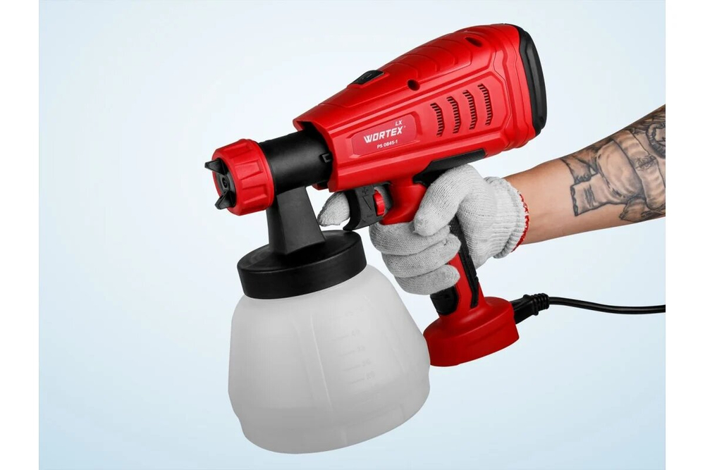 Краскораспылитель Wortex LX PS 0845-1, электрический, HVLP, 550 Вт (0333222)